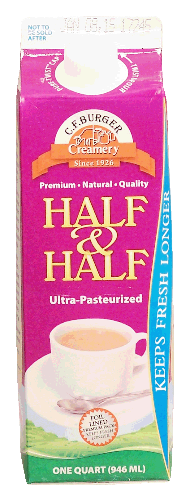 C.F.Burger  half and half, ultra pasteurized Full-Size Picture